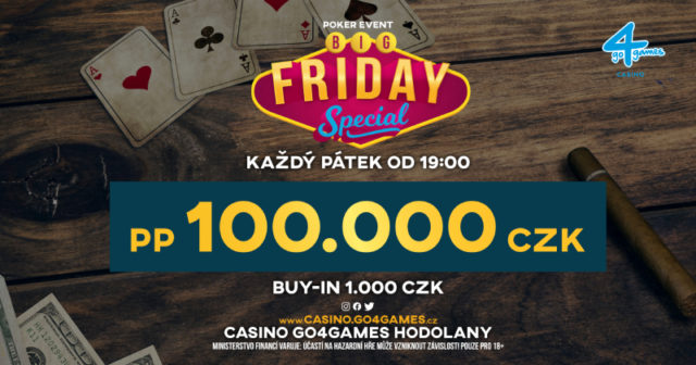 Weekend w Go4Games Hodolany: 350.000 CZK w pulach gwarantowanych