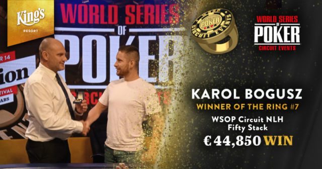 WSOP Circuit Rozvadov: Karol Bogusz z mistrzowskim pierścieniem!