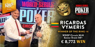 WSOP Circuit Rozvadov: Ricardas Vymeris najlepszy wśród seniorów, Polak na miejscu płatnym Ricardas Vymeris - WSOP Circuit