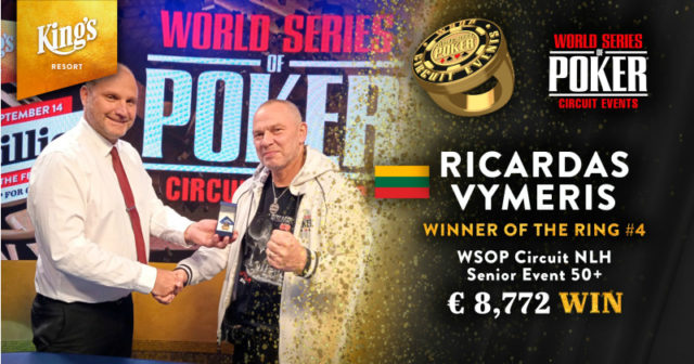 WSOP Circuit Rozvadov: Ricardas Vymeris najlepszy wśród seniorów, Polak na miejscu płatnym