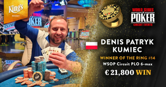 WSOP Circuit Rozvadov: Denis Kumiec mistrzem eventu PLO 6-Max!