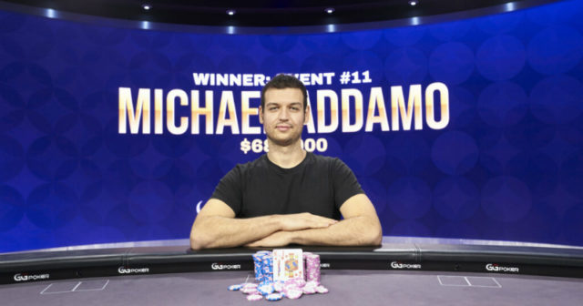 Poker Masters 2021: Michael Addamo zwycięzcą eventu za 50.000$, prowadzi w ME