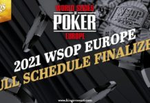 WSOP Europe 2021: Harmonogram festiwalu (11 mln€ GTD)