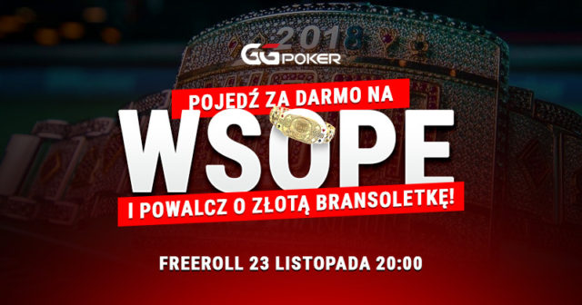 FREEROLL roku na GGPoker: Stań do walki o bransoletkę WSOP-E!
