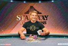 Chance Kornuth wygrywa event #2 Stairway to Millions Zdjęcie Chance'a Kornutha po zwycięstwie w turnieju Stairway to Millions