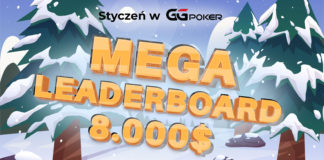 GGPoker Leaderboard: Rozliczenie stycznia Grafika promocyjna GGPoker Leaderboard: 8.000$ do podziału.