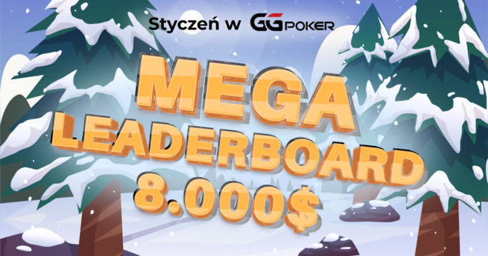 Grafika promocyjna GGPoker Leaderboard: 8.000$ do podziału.