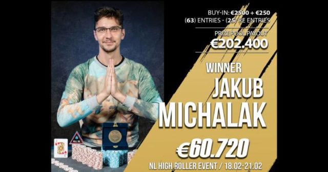 Merit Poker: Jakub Michalak wygrywa High Rollera!
