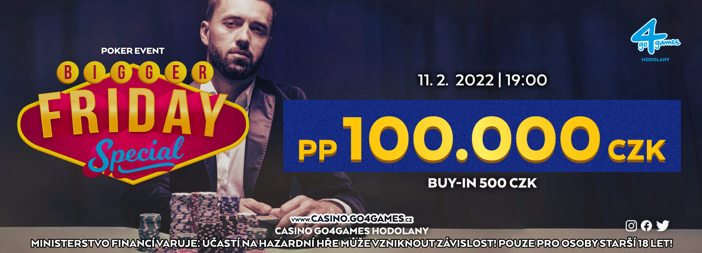 Go4Games Hodolany: Grafika informacyjna dot. eventu Bigger Friday Special (11.02.2022)
