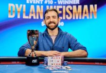 US Poker Open 2022: Weisman i Winter ze zwycięstwami. Kto wygra klasyfikację generalną? US Poker Open 2022 Dylan Weisman (gracz pozuje z pucharem po zwycięstwie w evencie 10.)