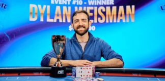 US Poker Open 2022: Weisman i Winter ze zwycięstwami. Kto wygra klasyfikację generalną? US Poker Open 2022 Dylan Weisman (gracz pozuje z pucharem po zwycięstwie w evencie 10.)