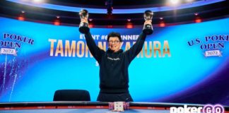 US Poker Open 2022: Tamon Nakamura zwycięża po raz drugi! US Poker Open Tamon Nakamura (zwycięzca pozuje z pucharem)