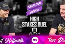 High Stakes Duel III: Tom Dwan się wycofał. Z kim zagra Hellmuth? High Stakes Duel III - runda iv Hellmuth Dwan