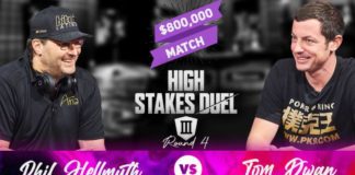 High Stakes Duel III: Tom Dwan się wycofał. Z kim zagra Hellmuth? High Stakes Duel III - runda iv Hellmuth Dwan